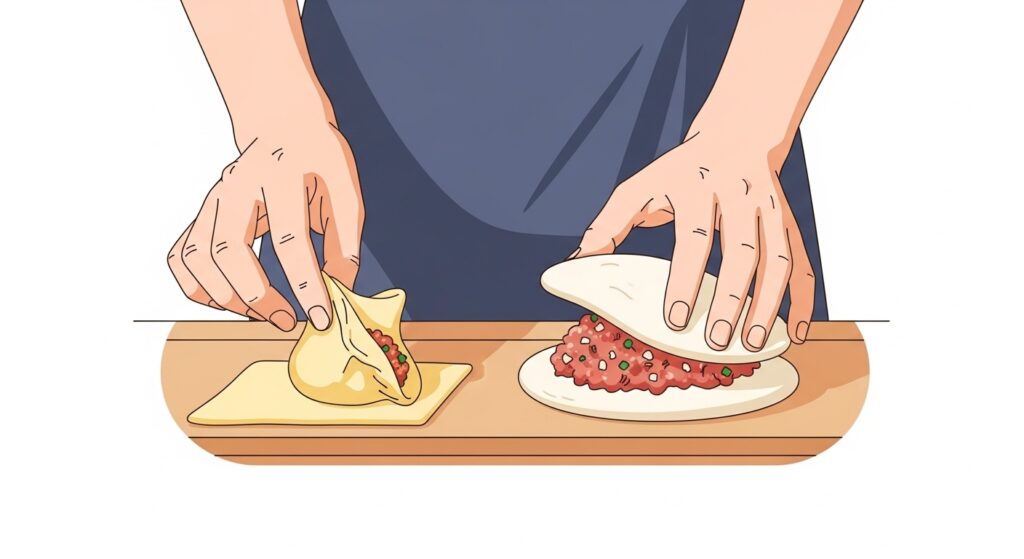 ワンタン シュウマイの皮 違い