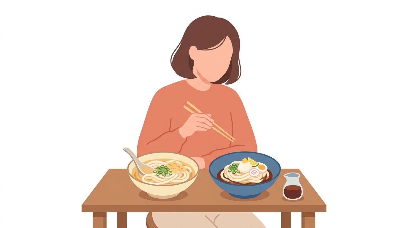 かけうどん ぶっかうどん 丸亀 違い